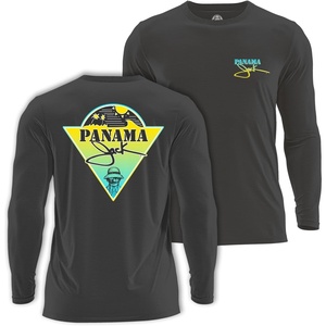 image:imagePanama Jack On Point Long Sleeve TShirt Lightweight Breathable Rib Knit Cuffs Black XLarge